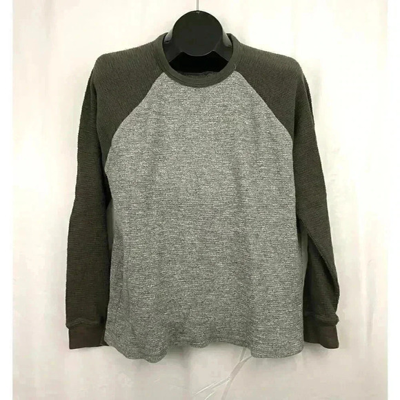 Lucky Brand Strong Boy Thermal XL Men's Long Sleeve Raglan Tee Shirt - Picture 5 of 9